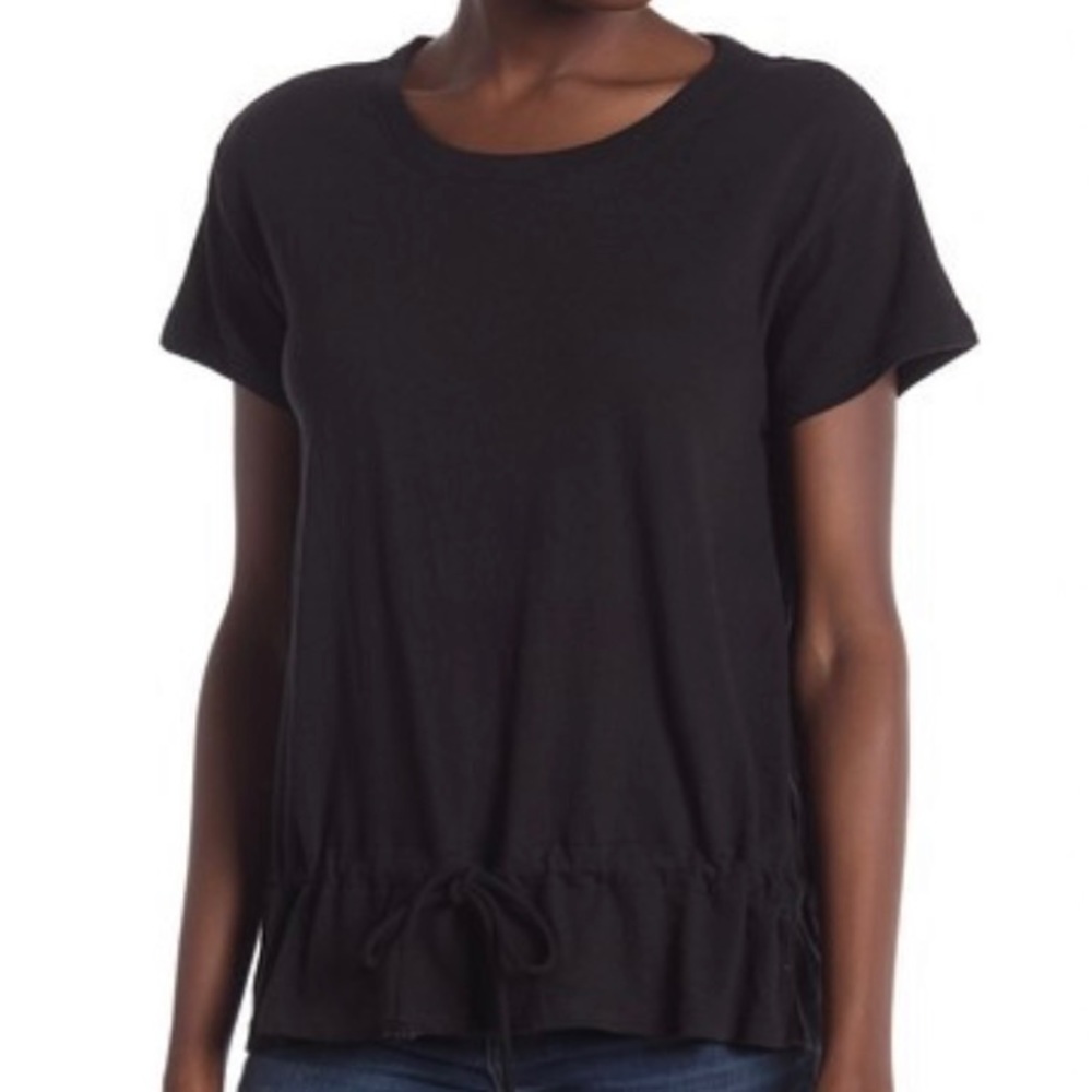 MADEWELL BLACK DRAWSTRING T-SHIRT